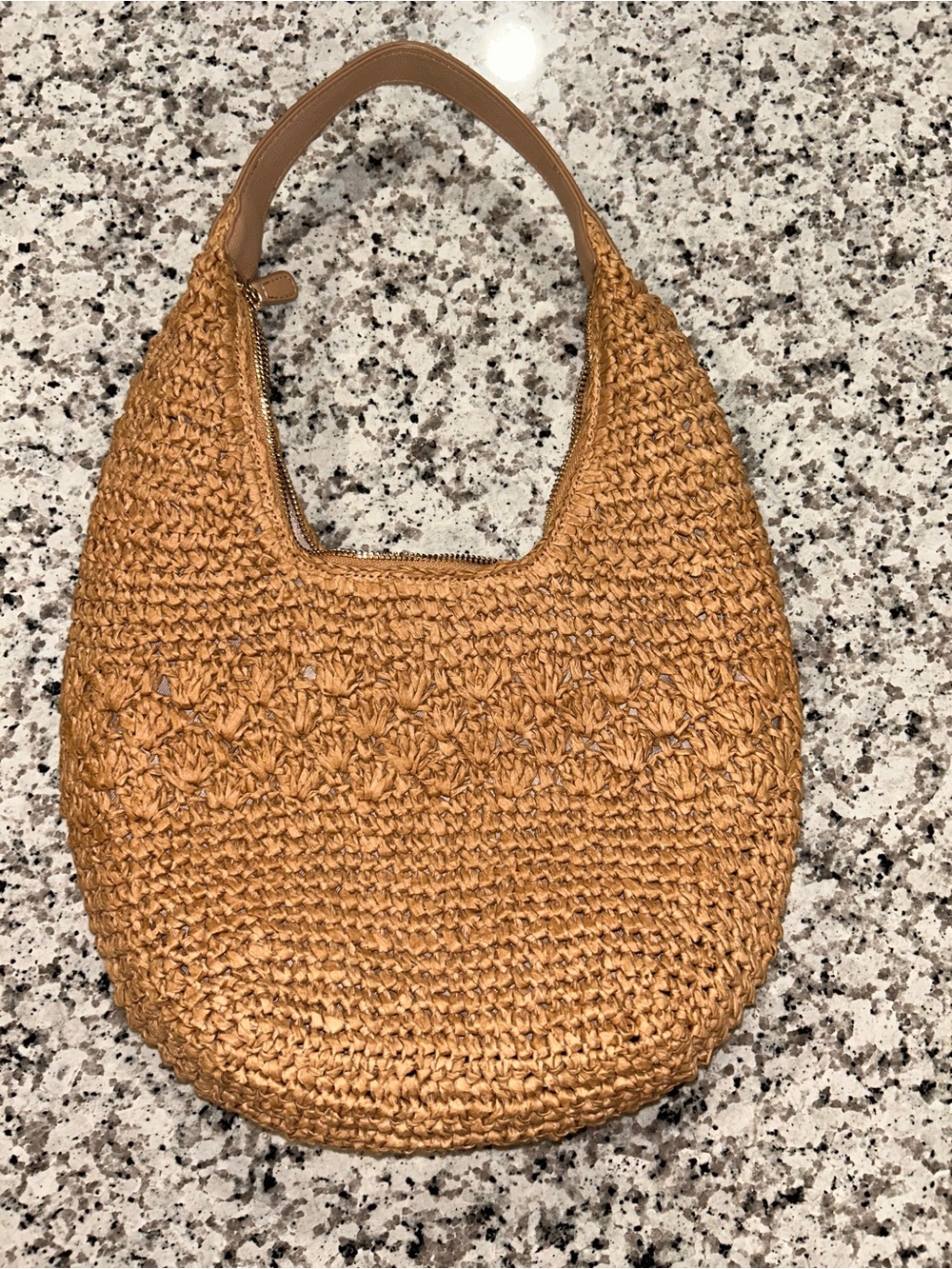 LC Lauren Conrad Woven Straw Hobo Bag - Tan